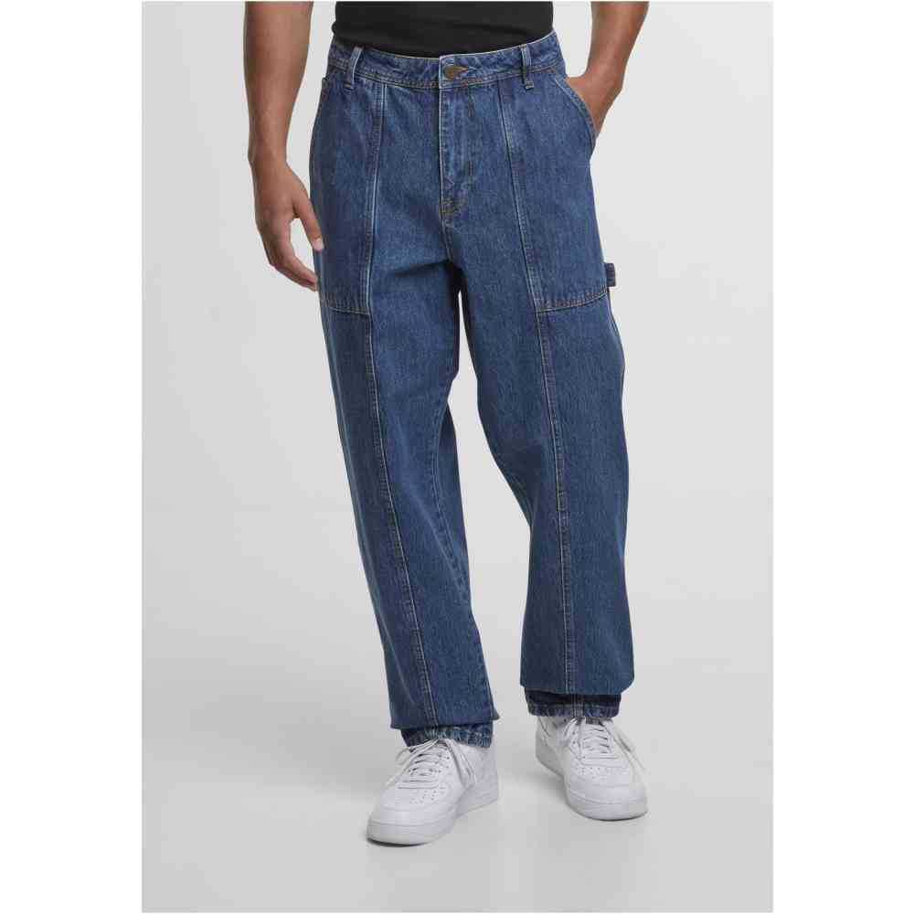 DEF - Loose Fit Jeans Hose - Blau